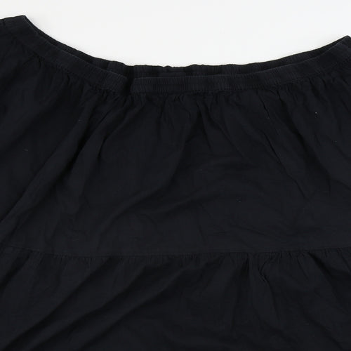 ELVI Womens Black   A-Line Skirt Size 34 in