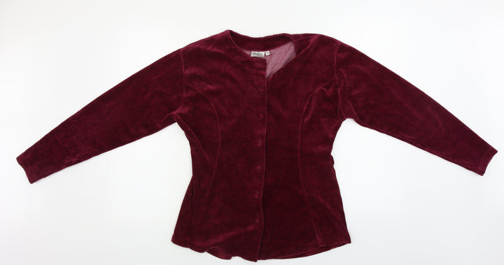 Fragile  Womens Purple   Cardigan Jumper Size M