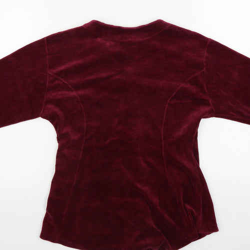 Fragile  Womens Purple   Cardigan Jumper Size M