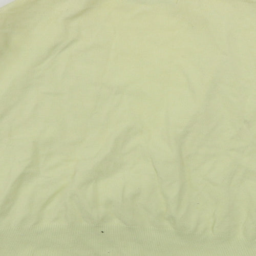 AMARANTO Womens Yellow   Cardigan Jumper Size 14