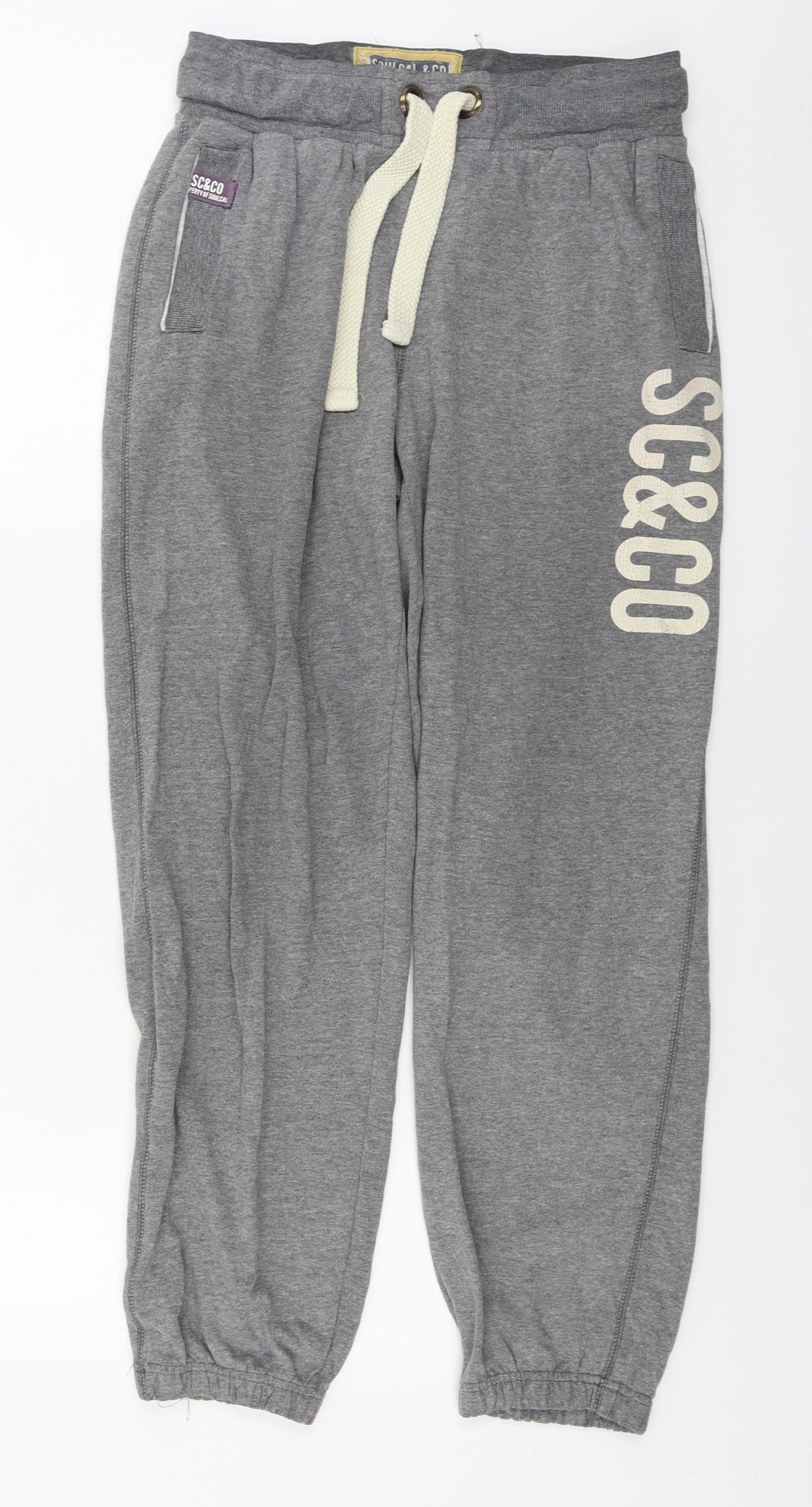 SoulCal&Co  Mens Grey   Sweatpants Trousers Size M L26 in