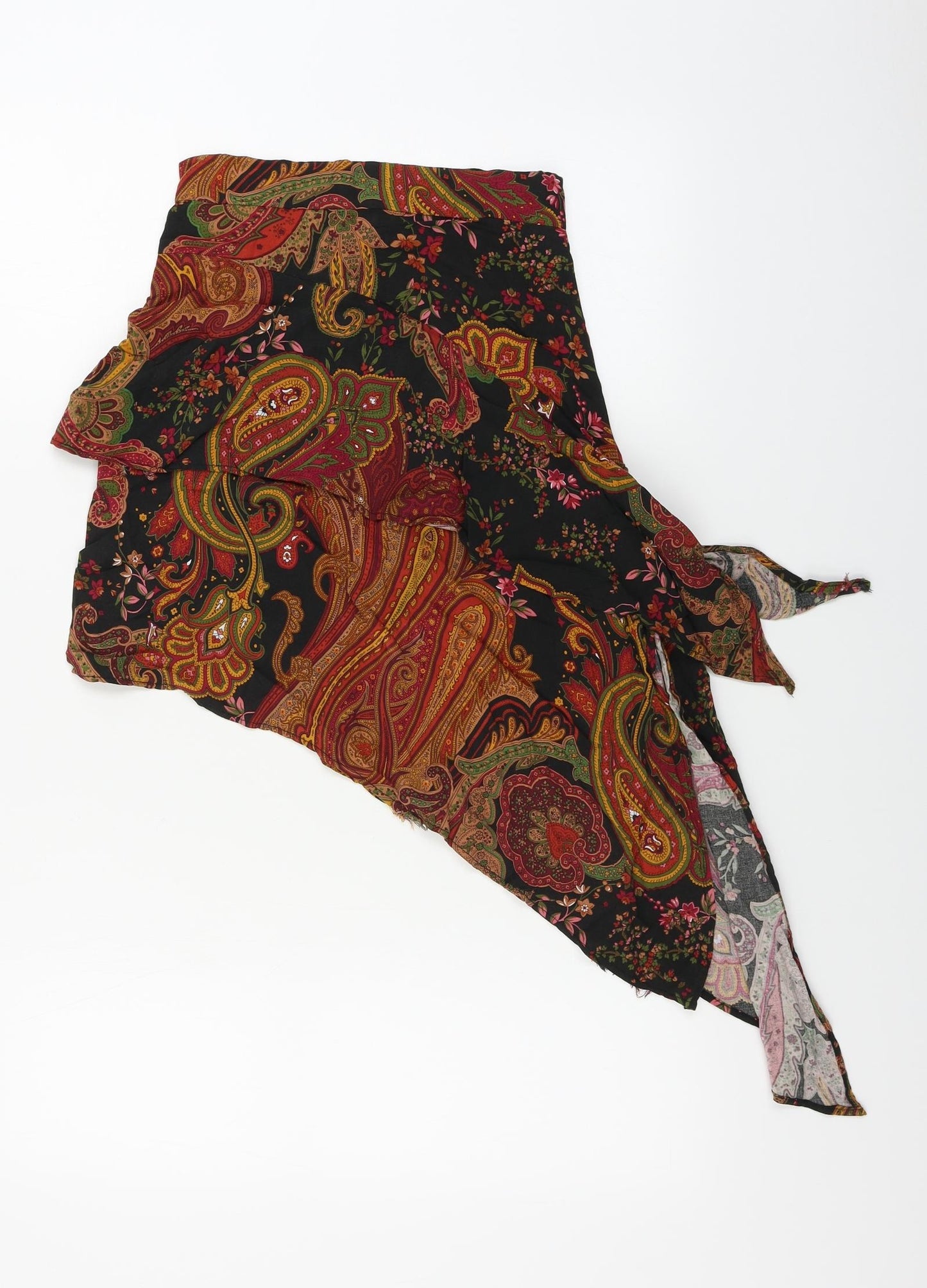 Stradivarius  Womens Brown Floral  A-Line Skirt Size L