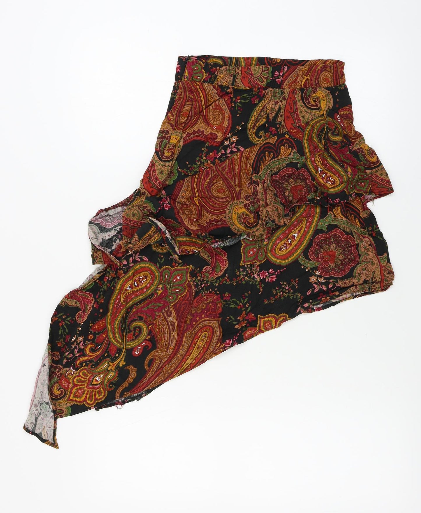 Stradivarius  Womens Brown Floral  A-Line Skirt Size L