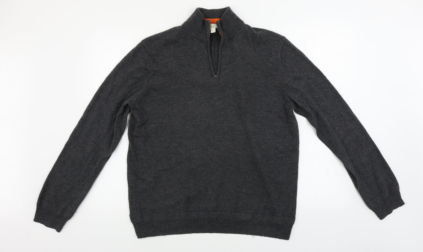 Boden Mens Grey   Henley Jumper Size L