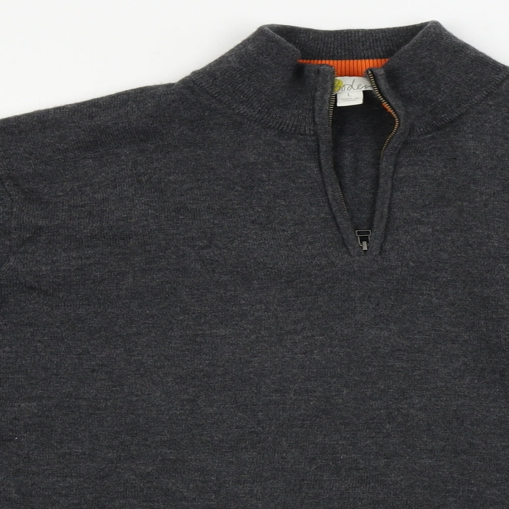 Boden Mens Grey   Henley Jumper Size L