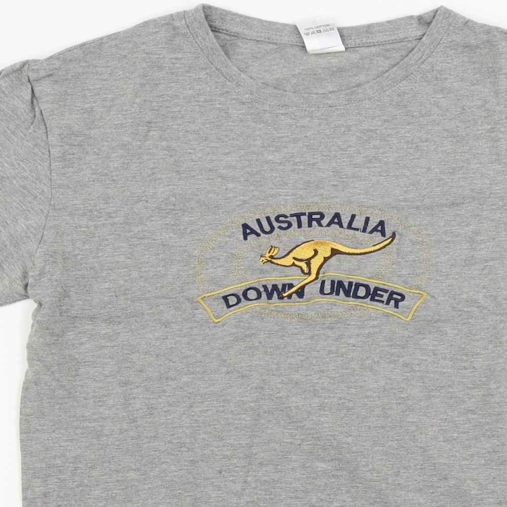 australia Mens Grey    T-Shirt Size S