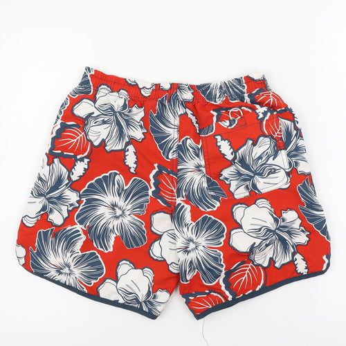 SACTIVE   Boys Red Floral  Bermuda Shorts Size XS