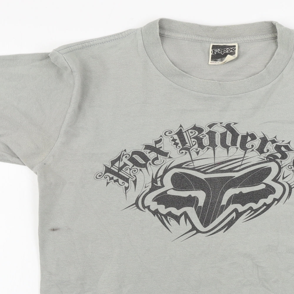 Fox  Mens Grey    T-Shirt Size S