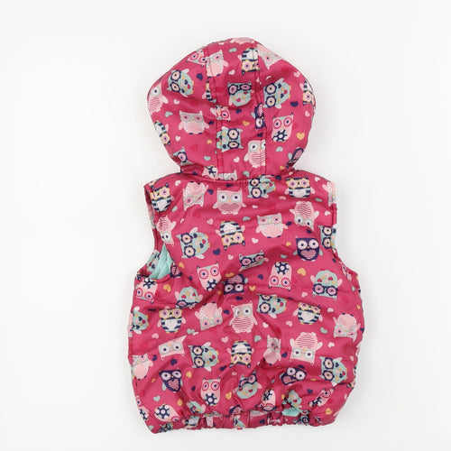 TU Girls Pink   Gilet Coat Size 2 Years
