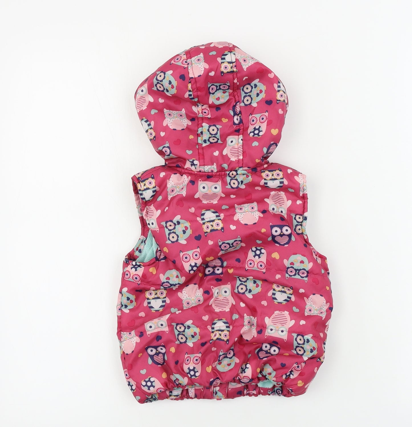 TU Girls Pink   Gilet Coat Size 2 Years
