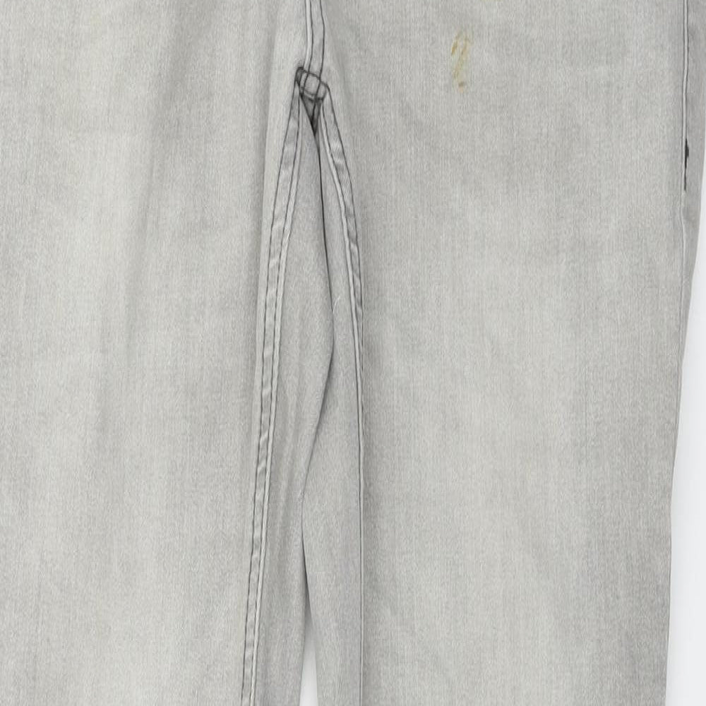 Preworn  Womens Grey   Skinny Jeans Size 32 in L28 in