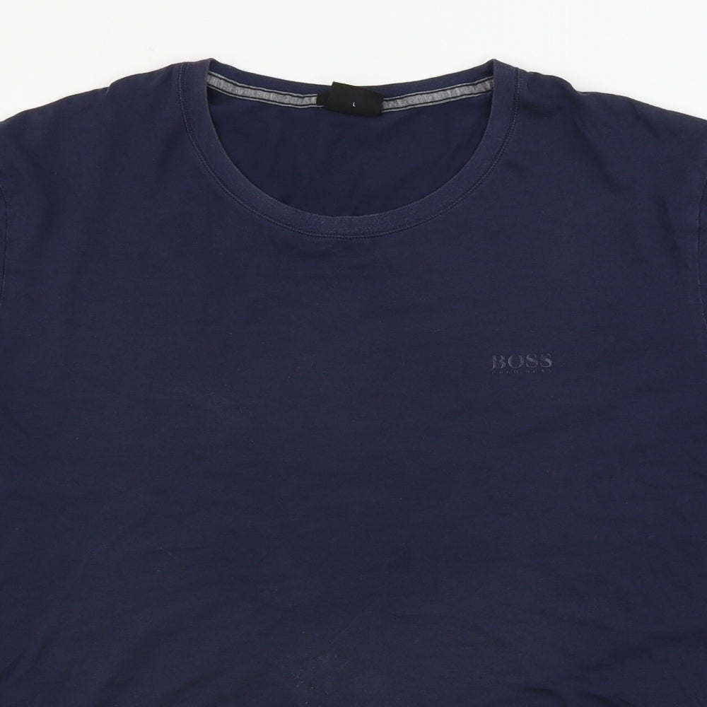 HUGO BOSS Mens Blue    T-Shirt Size L