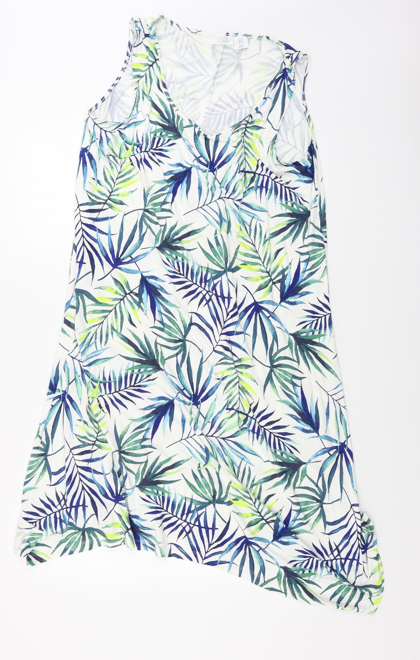 Sigrid Olsen  Womens White Floral  A-Line  Size 20