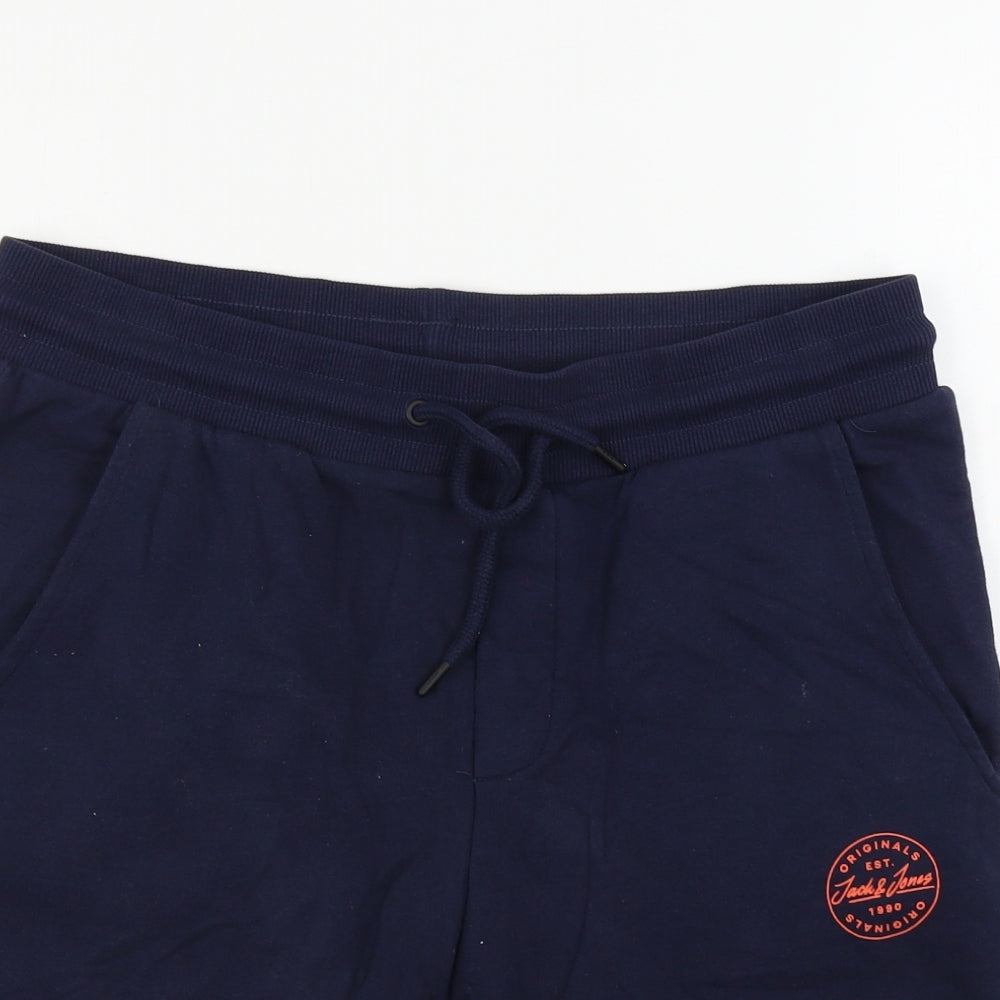 JACK & JONES  Mens Blue   Sweat Shorts Size M