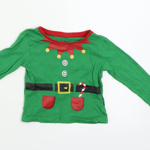 Peacocks  Boys Green   Basic T-Shirt Size 6-9 Months  - Christmas T Shirt