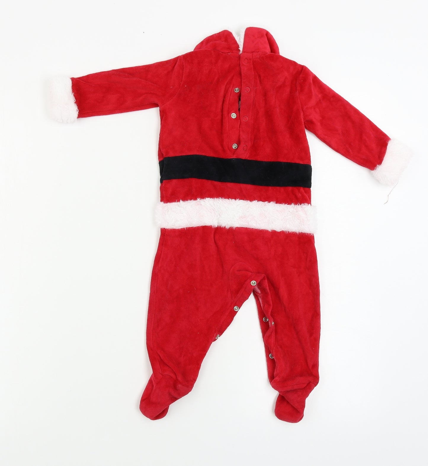 festive fun  Boys Red   Babygrow One-Piece Size 6-9 Months  - Christmas babygrow