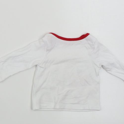 Nutmeg  Boys White   Pullover Jumper Size 6-9 Months