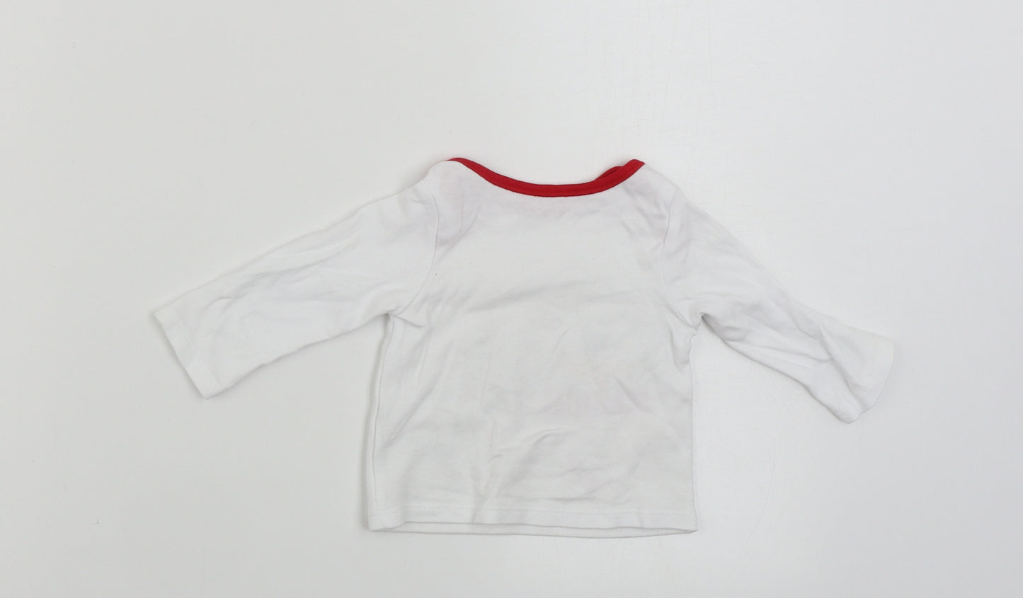 Nutmeg  Boys White   Pullover Jumper Size 6-9 Months