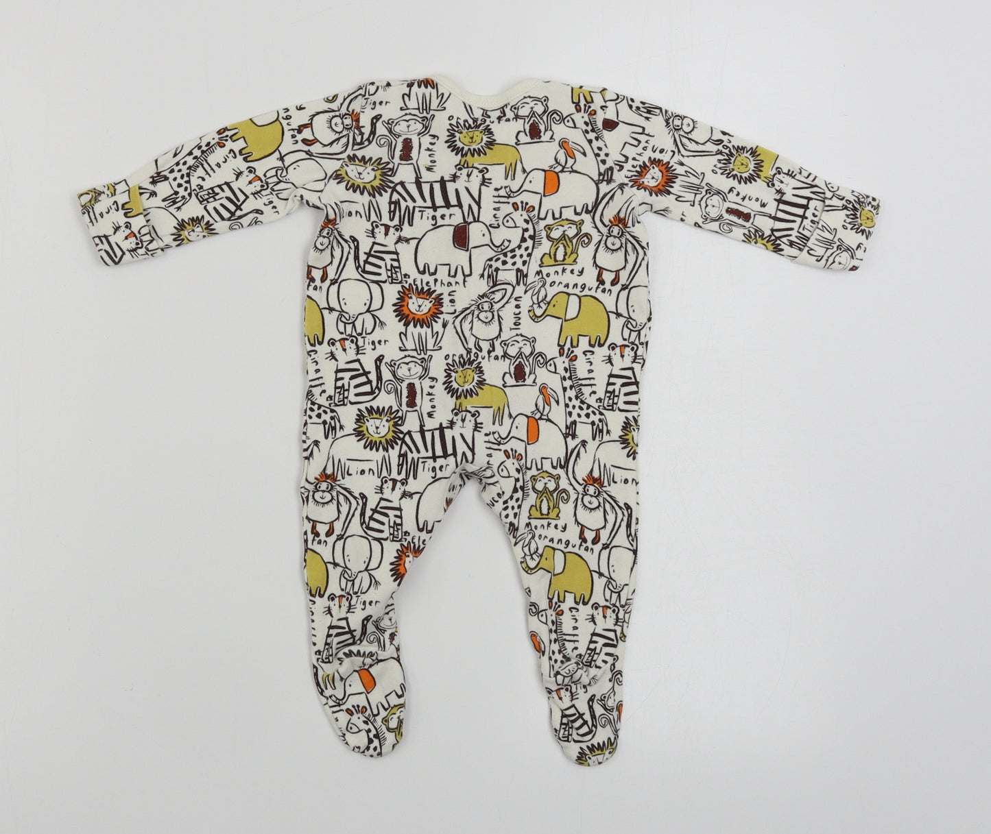 George  Boys White   Babygrow One-Piece Size 0-3 Months