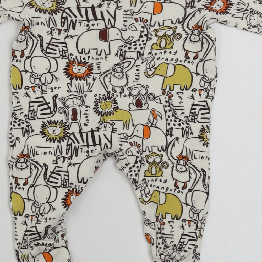 George  Boys White   Babygrow One-Piece Size 0-3 Months