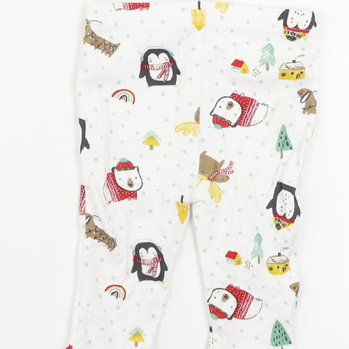 Nutmeg  Boys White   Sweatpants Trousers Size 6-9 Months
