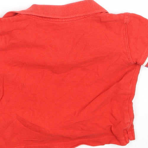 Mothercare Boys Red   Basic Polo Size 6-9 Months