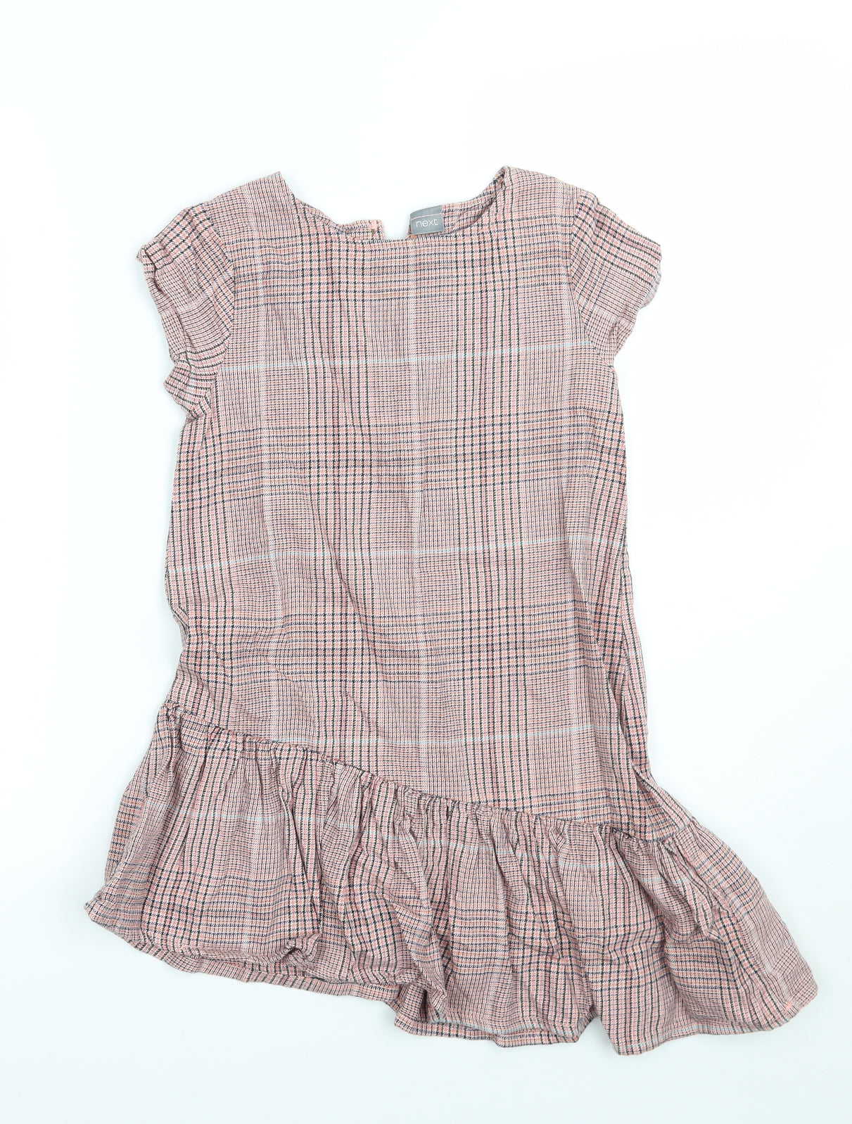 NEXT Girls Pink Check  A-Line  Size 8 Years