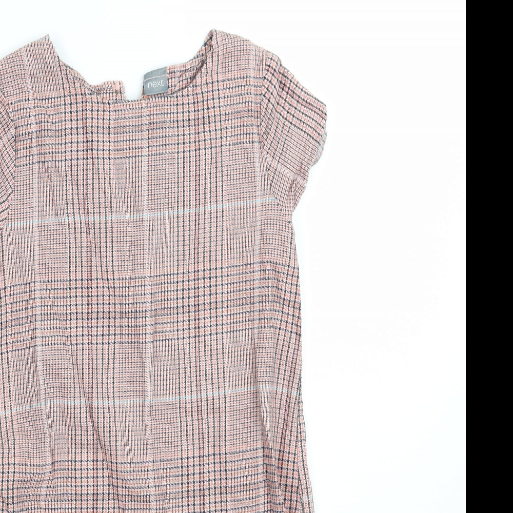 NEXT Girls Pink Check  A-Line  Size 8 Years