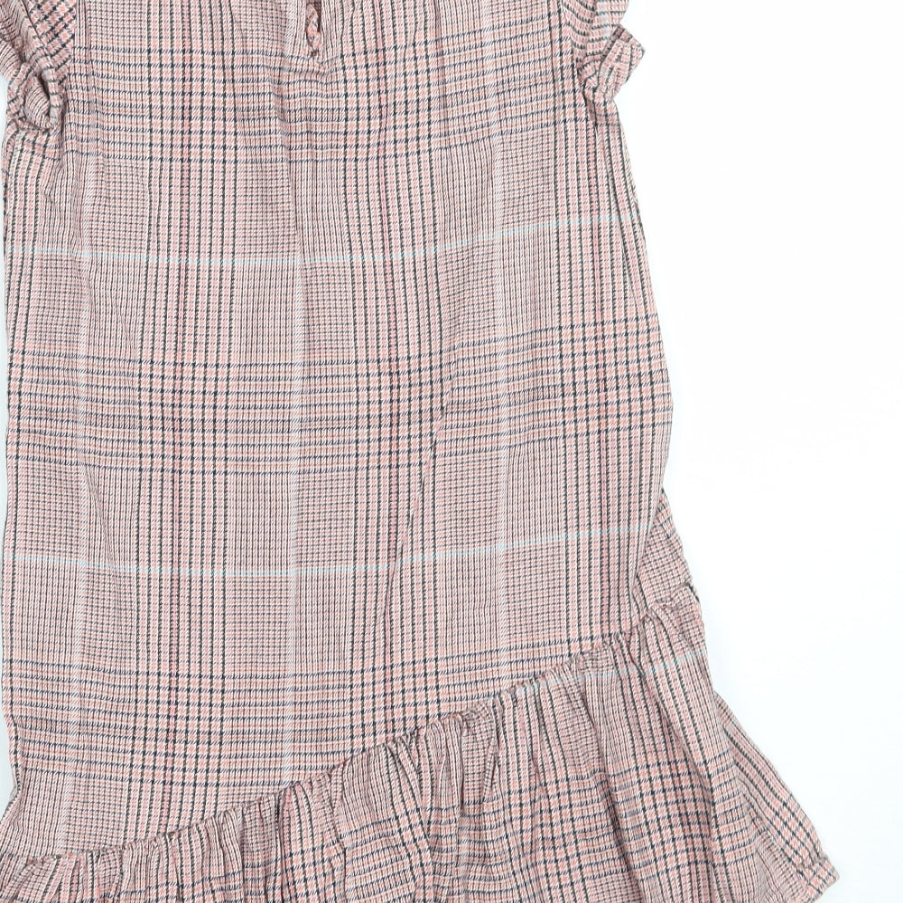 NEXT Girls Pink Check  A-Line  Size 8 Years