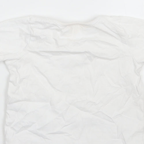 M&Co Girls White   Basic T-Shirt Size 2 Years