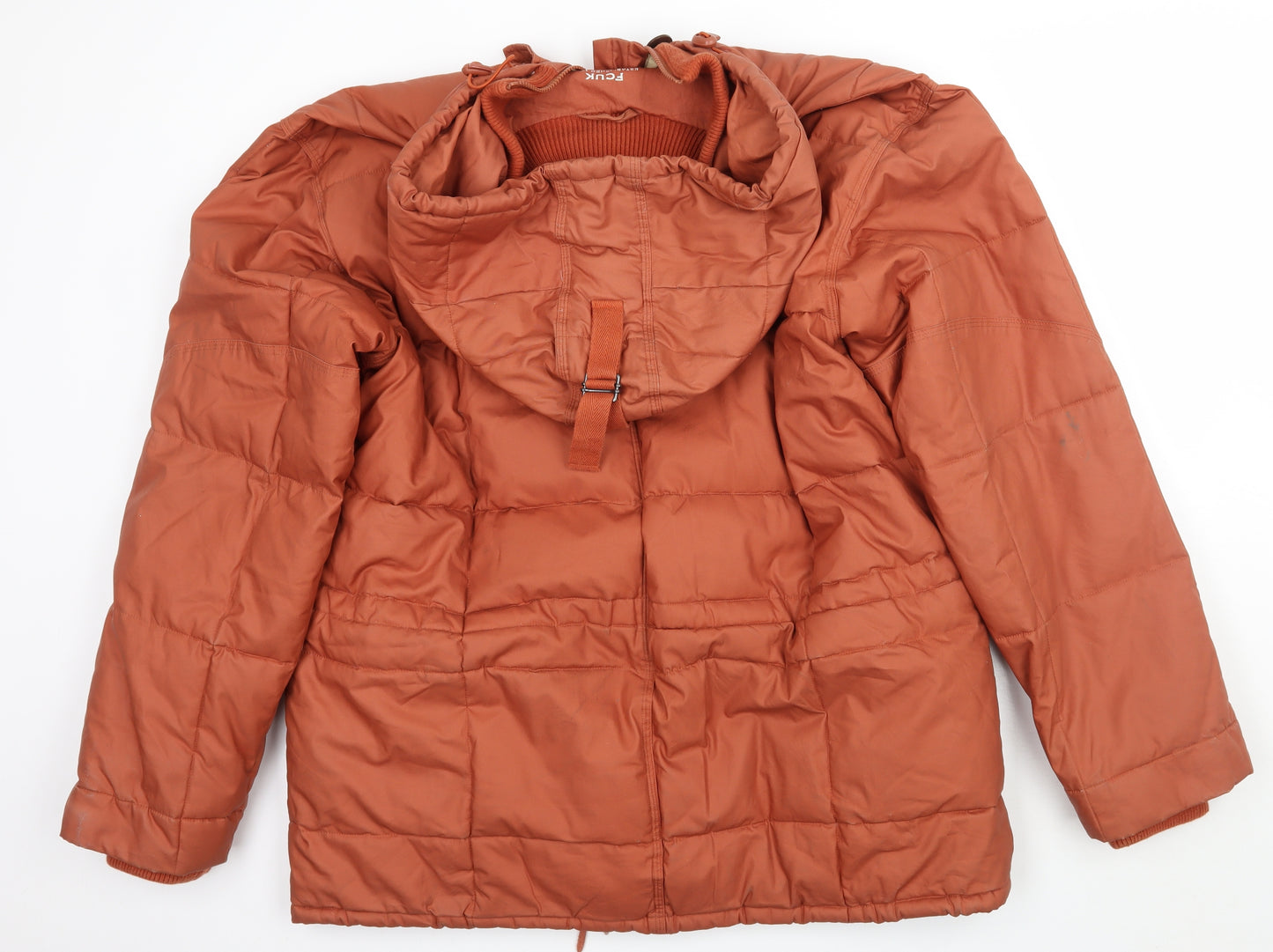 FCUK Mens Orange   Jacket Coat Size M