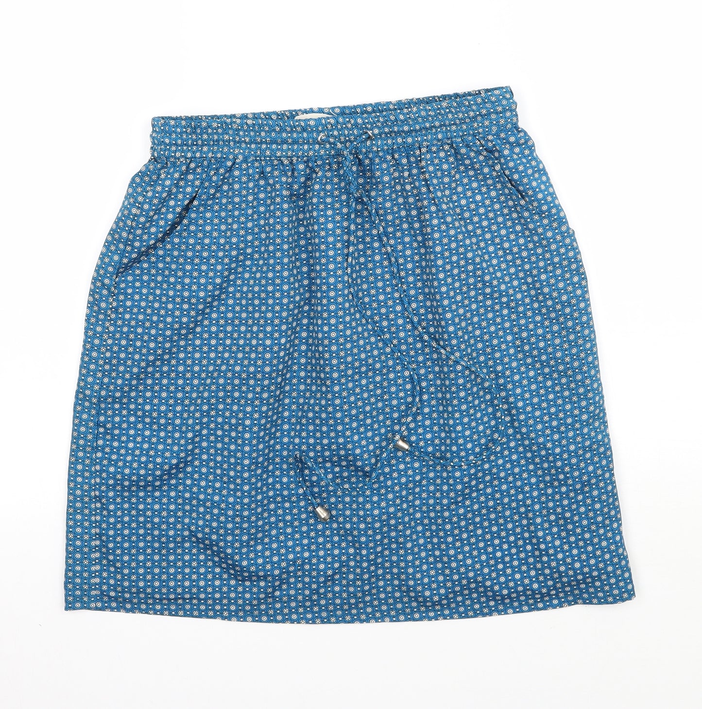 Atterley road Womens Blue Geometric  A-Line Skirt Size 8