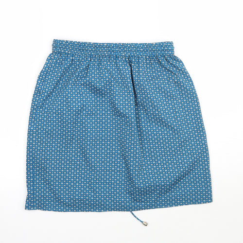 Atterley road Womens Blue Geometric  A-Line Skirt Size 8