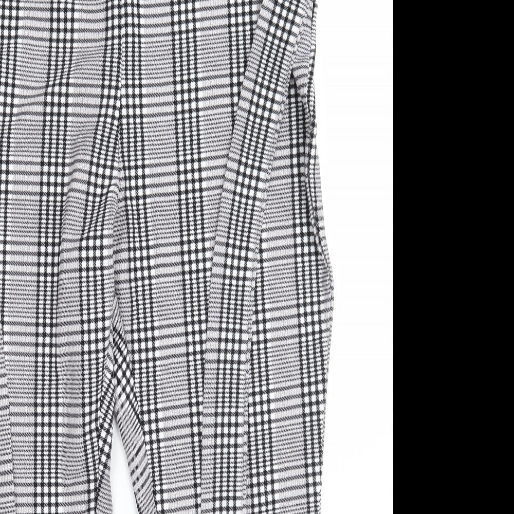 SheIn Womens Grey Check  Trousers  Size 2XL L30 in
