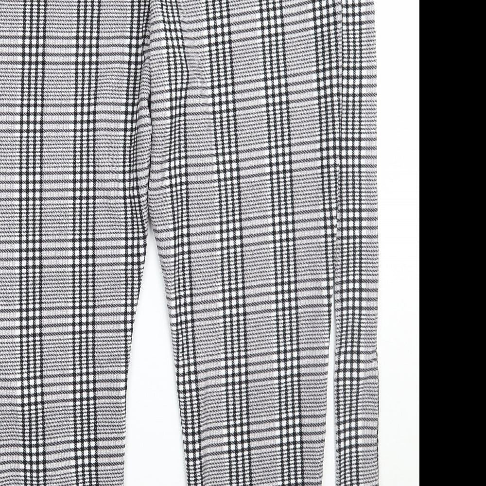 SheIn Womens Grey Check  Trousers  Size 2XL L30 in
