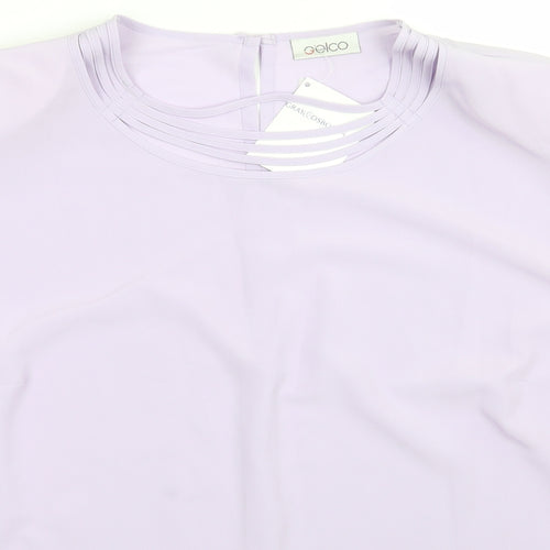 Gelco Womens Purple   Basic Blouse Size 24