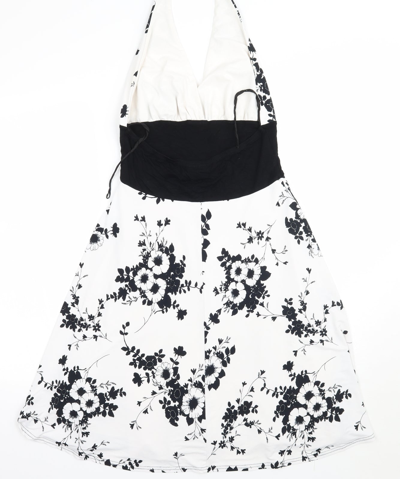 West one Womens White Floral  A-Line  Size 14