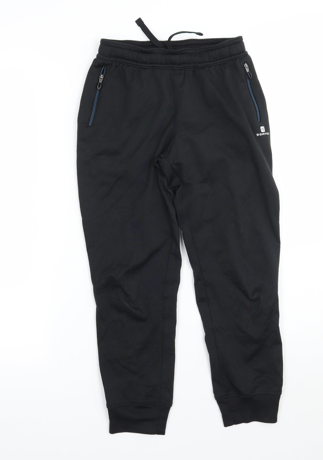 DECATHLON Boys Black   Sweatpants Trousers Size 6-7 Years