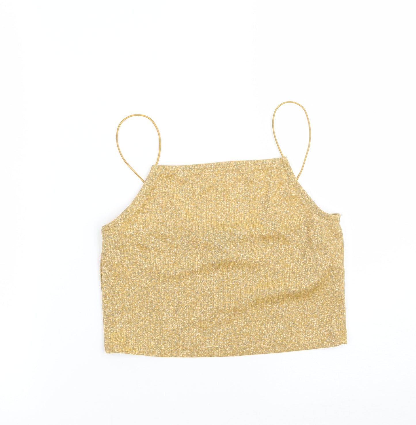 Newlook Womens Yellow   Cropped Tank Size 10