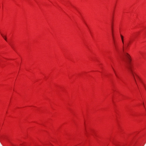TU Girls Red  Rayon Pullover Jumper Size 9 Years
