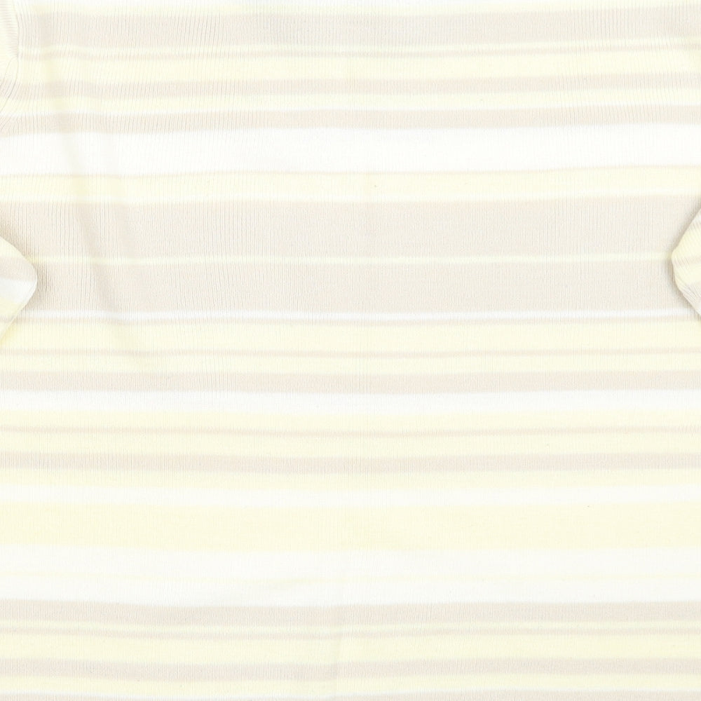 Berkertex Womens Yellow Striped  Pullover Jumper Size 14