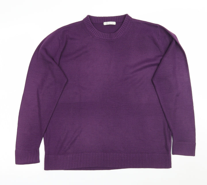 Berkertex Womens Purple Pullover Jumper Size 14