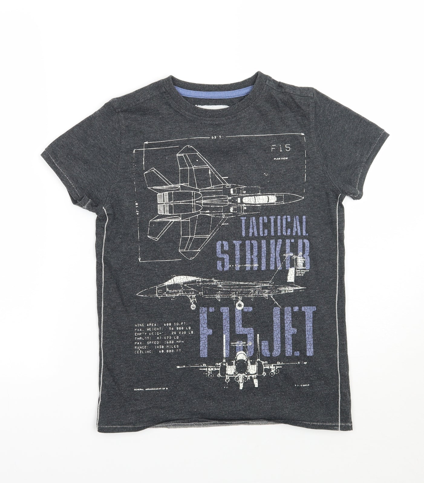 NEXT Boys Grey   Basic T-Shirt Size 8 Years