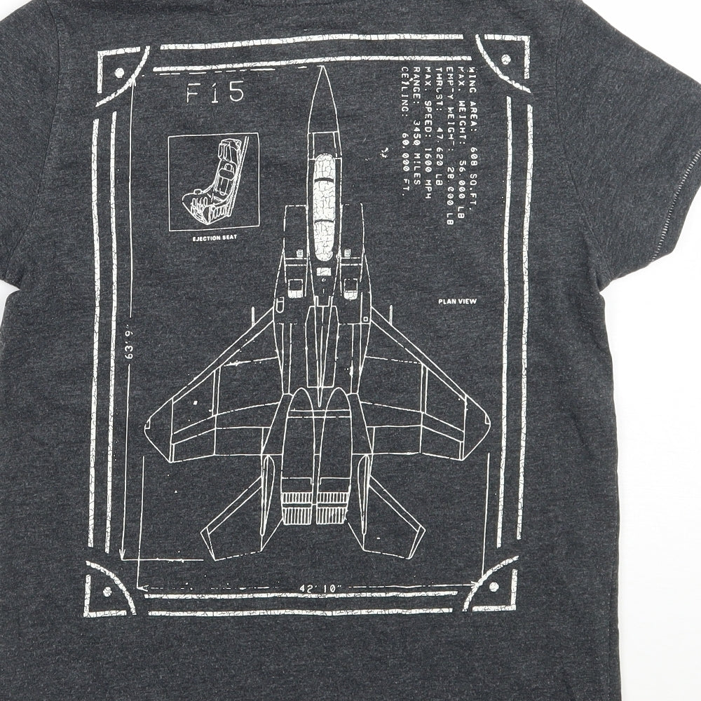 NEXT Boys Grey   Basic T-Shirt Size 8 Years