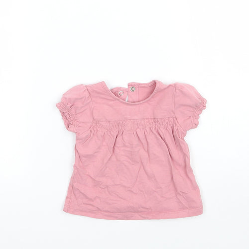 TU Girls Pink   Basic T-Shirt Size 3-6 Months