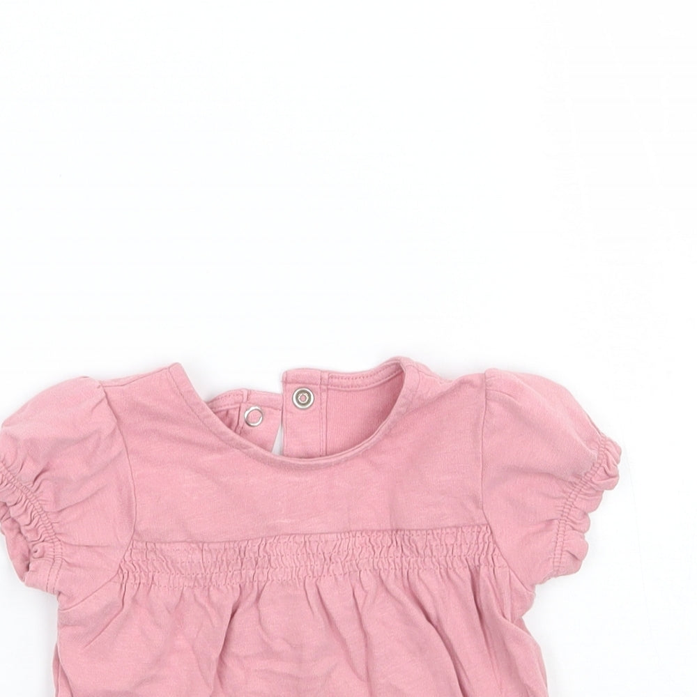 TU Girls Pink   Basic T-Shirt Size 3-6 Months