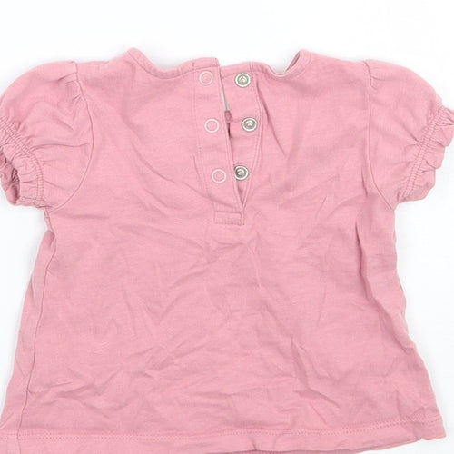 TU Girls Pink   Basic T-Shirt Size 3-6 Months