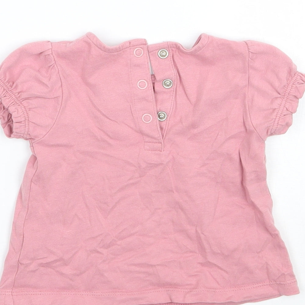 TU Girls Pink   Basic T-Shirt Size 3-6 Months