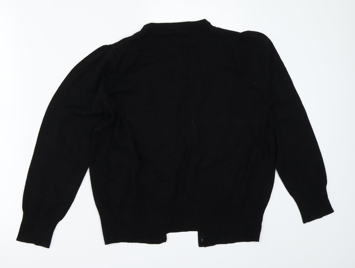 Marks and Spencer Womens Black   Cardigan Jumper Size 14
