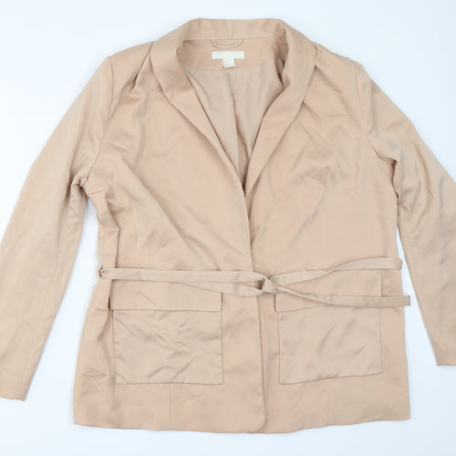 H&M Womens Beige   Jacket Blazer Size 44